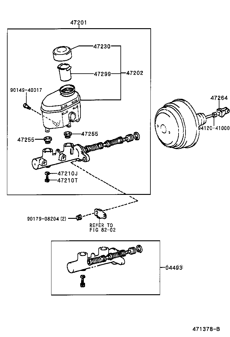 47220-0C030 RESERVOIR SUB-ASSY, BRAKE MASTER CYLINDER product image
