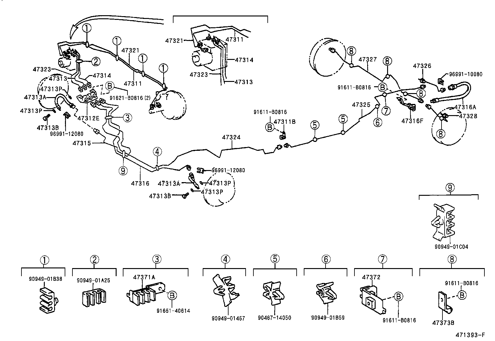 44590-38010 BRACKET ASSY, BRAKE ACTUATOR product image
