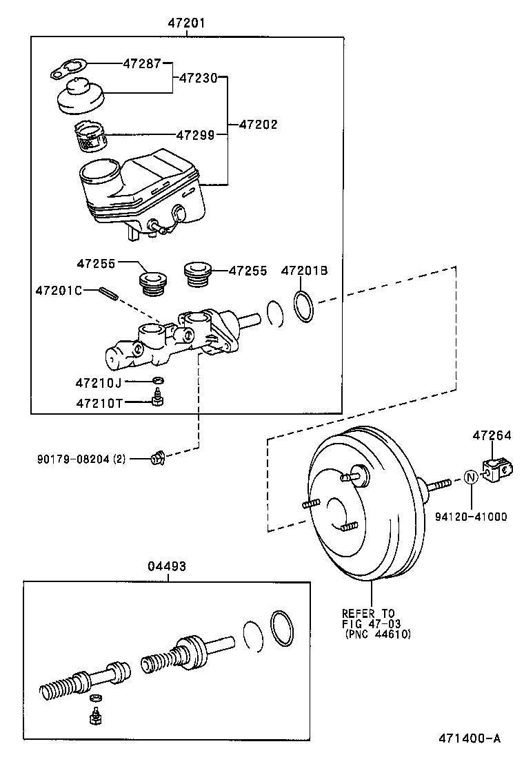 47220-52040 RESERVOIR SUB-ASSY, BRAKE MASTER CYLINDER product image