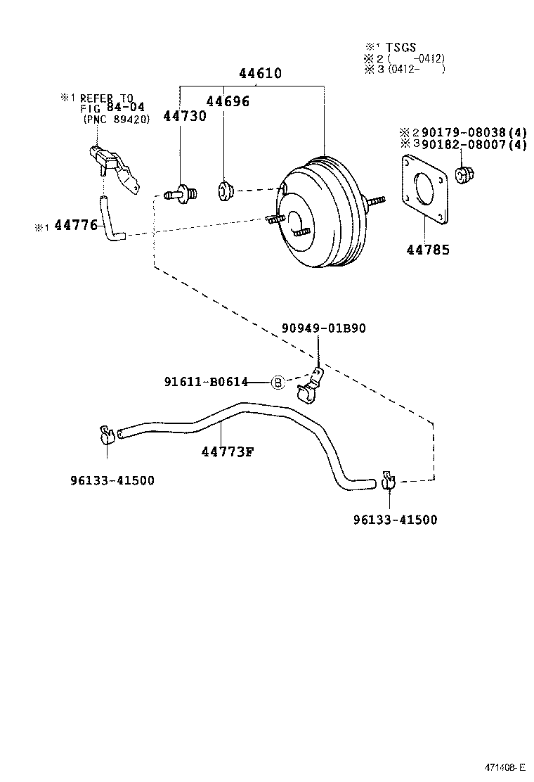 44730-60050 VALVE ASSY, VACUUM CHECK(FOR VACUUM RESERVOIR) product image