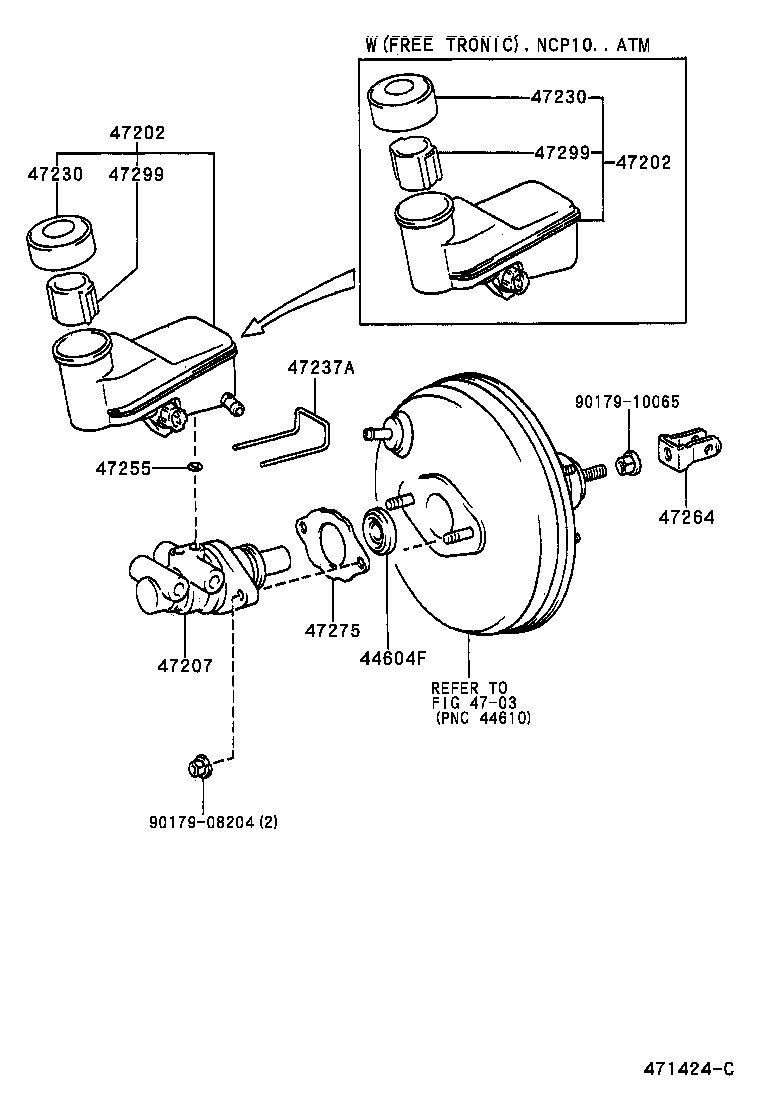 47220-52040 RESERVOIR SUB-ASSY, BRAKE MASTER CYLINDER product image