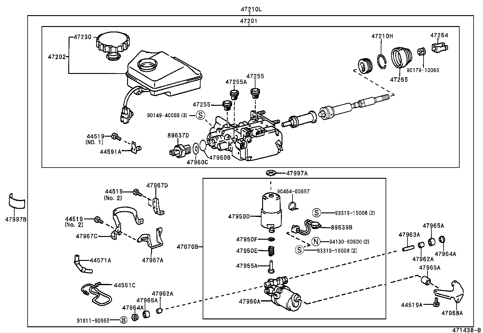 47220-26270 RESERVOIR SUB-ASSY, BRAKE MASTER CYLINDER product image