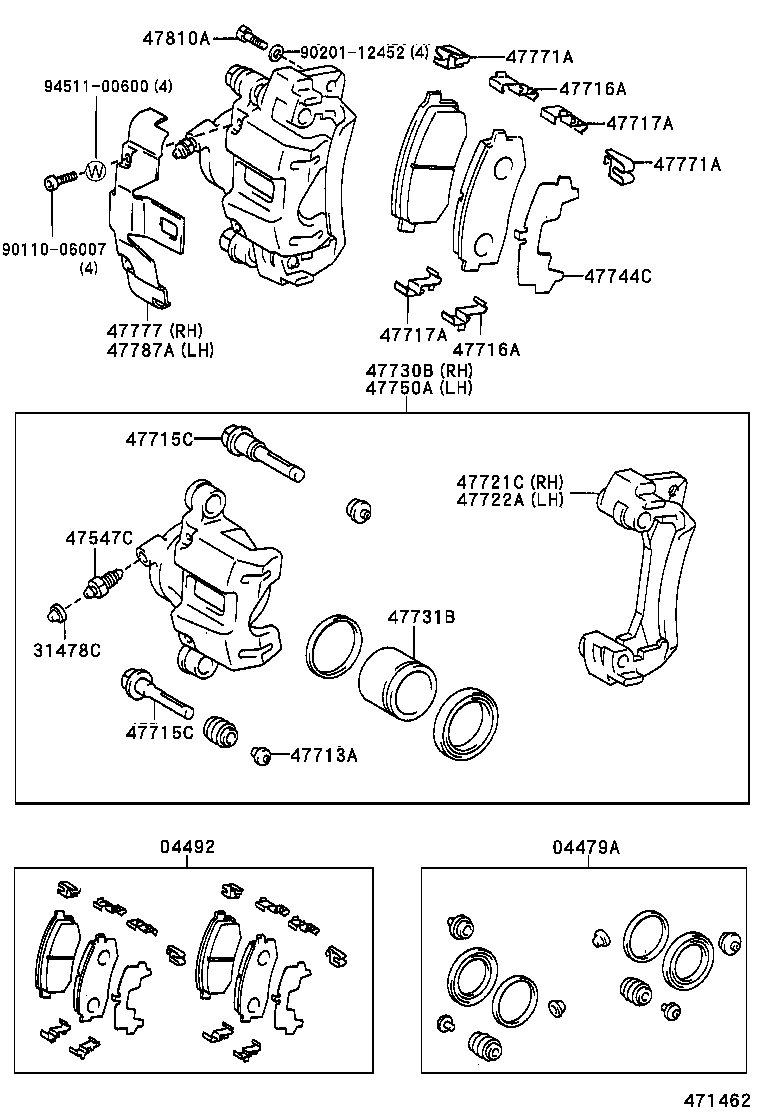 47715-43010 PIN, CYLINDER SLIDE(FOR REAR DISC BRAKE) product image