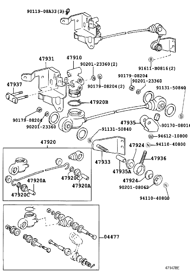 44050-37010 ACTUATOR ASSY, ABS & TRACTION product image