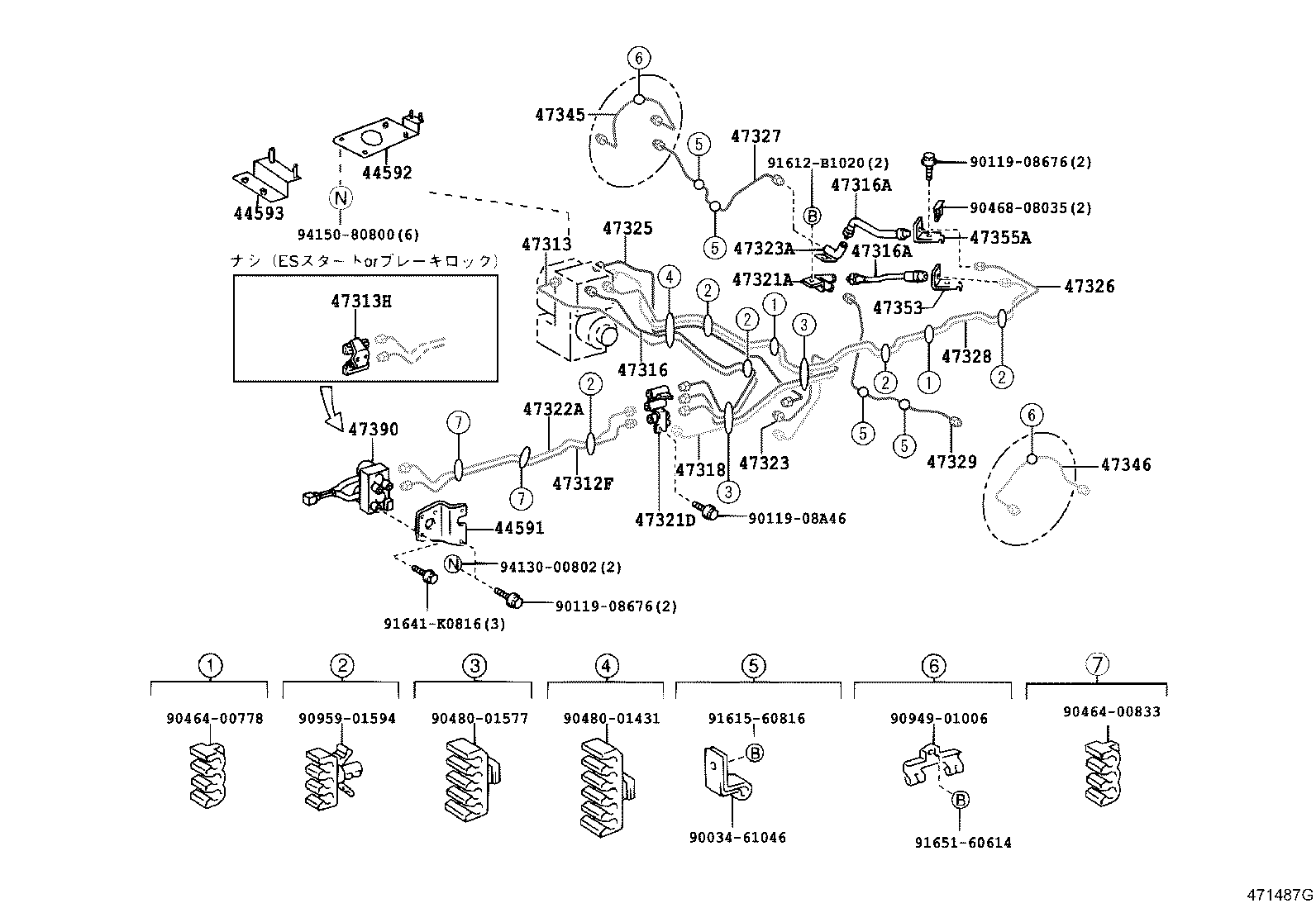 44591-37070 BRACKET, BRAKE ACTUATOR, NO.3 product image