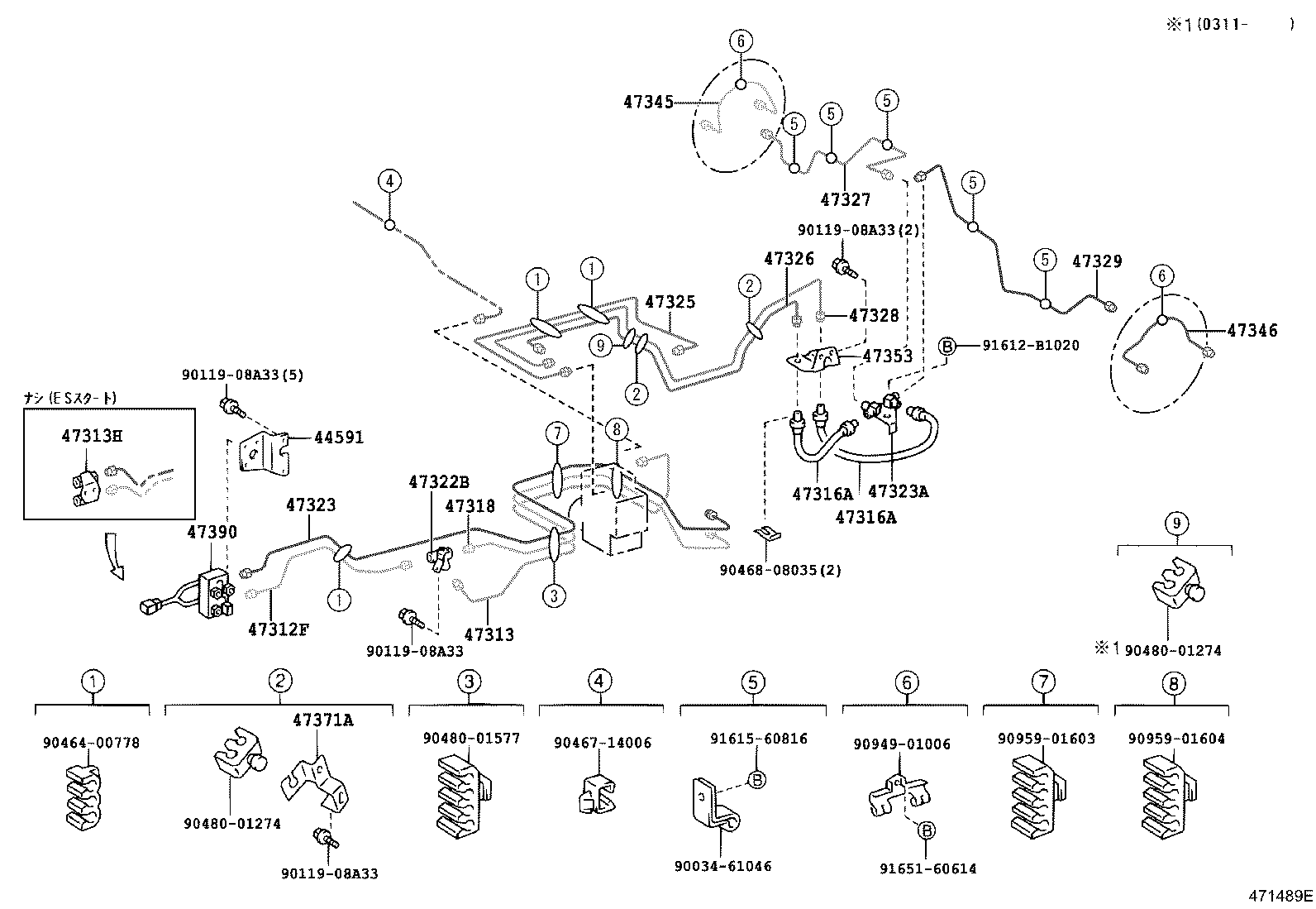 44591-37070 BRACKET, BRAKE ACTUATOR, NO.3 product image