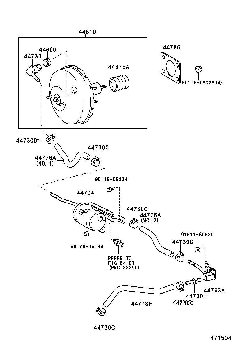 44610-05041 BOOSTER ASSY, BRAKE product image