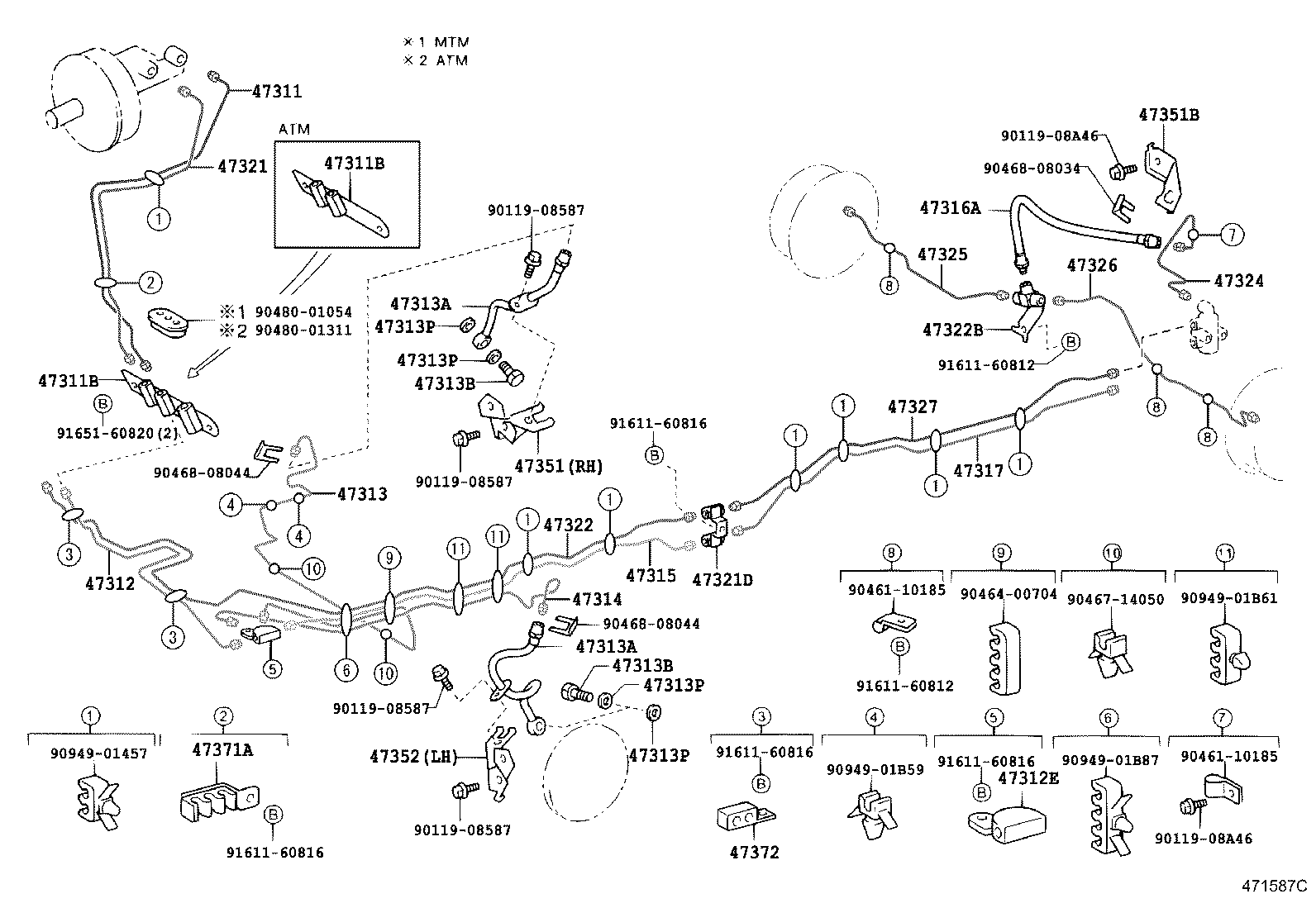 44050-27020 ACTUATOR ASSY, BRAKE product image