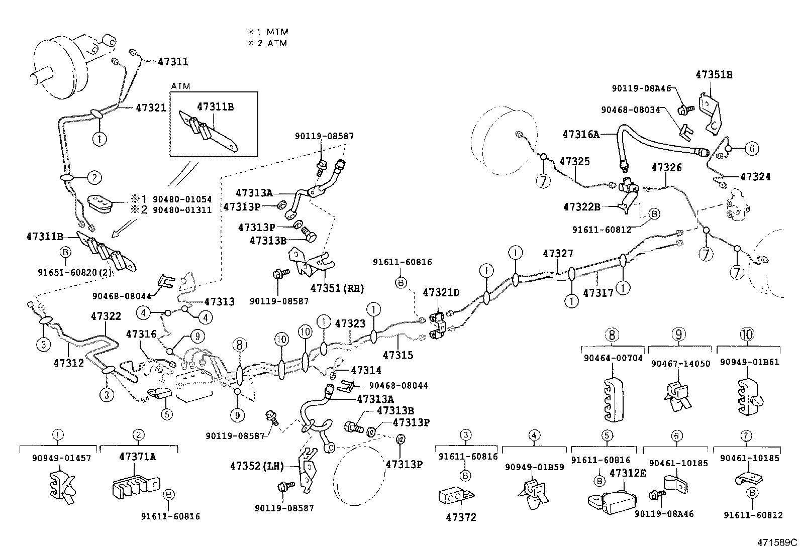 44050-27020 ACTUATOR ASSY, BRAKE product image