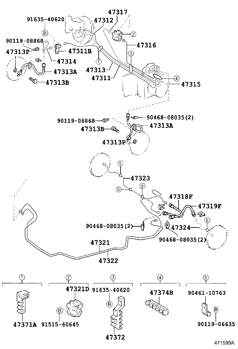 44050-52160 ACTUATOR ASSY, BRAKE product image