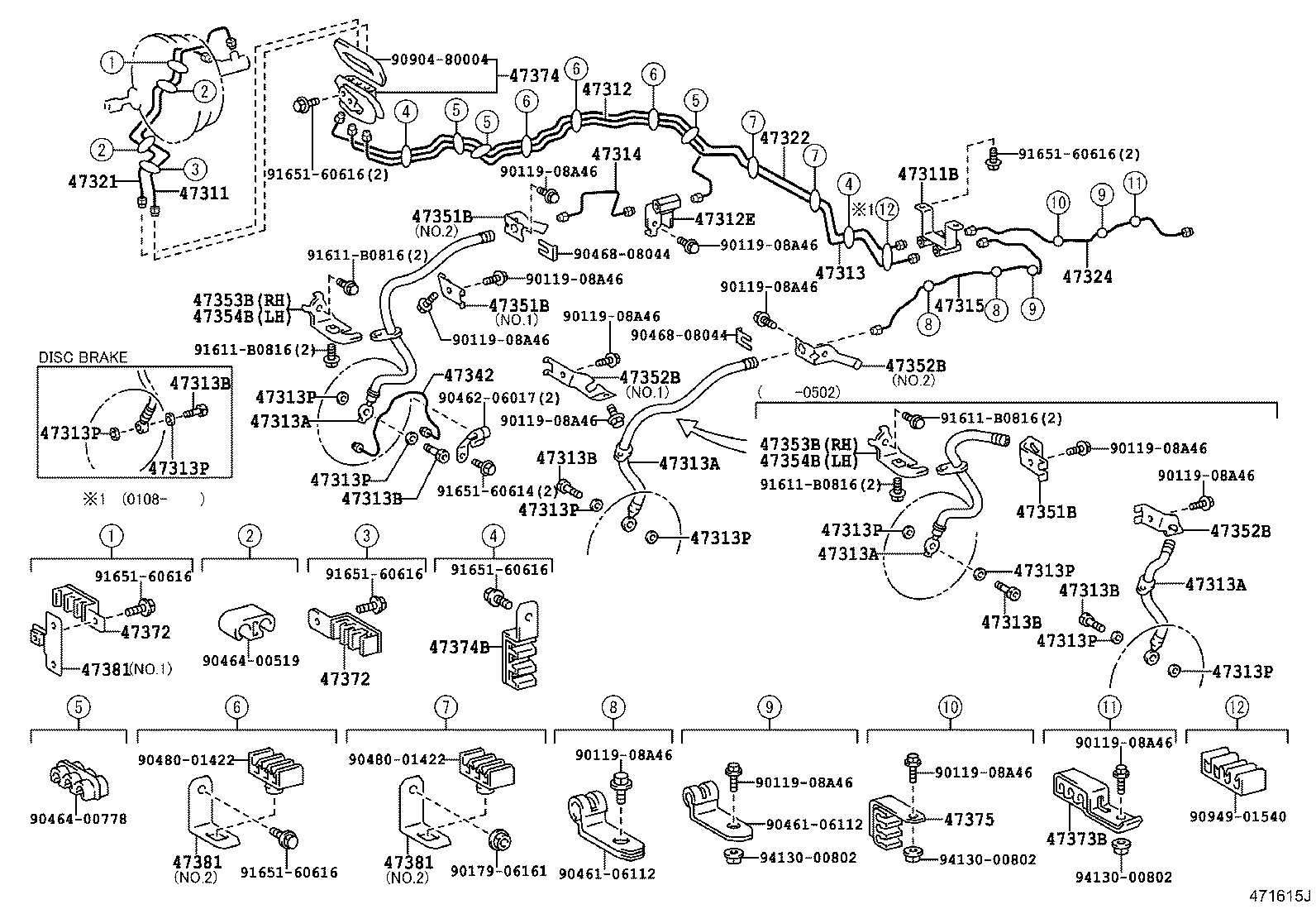 44510-36040 ACTUATOR ASSY, BRAKE product image