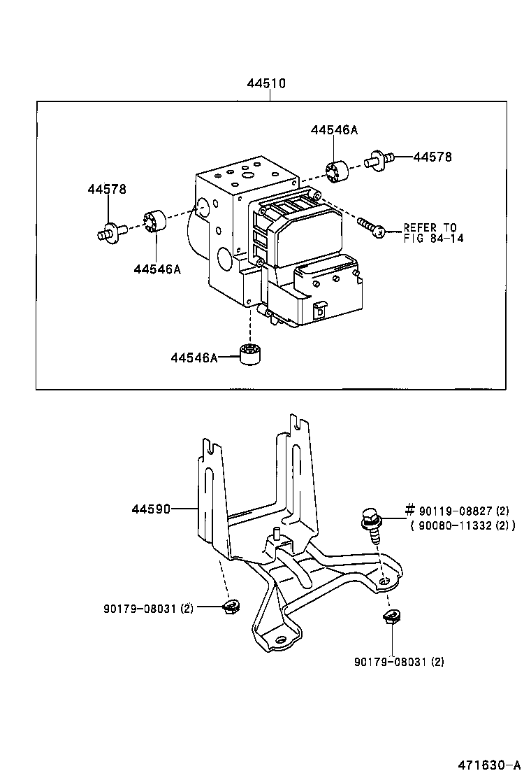 44050-06041 ACTUATOR ASSY, BRAKE product image