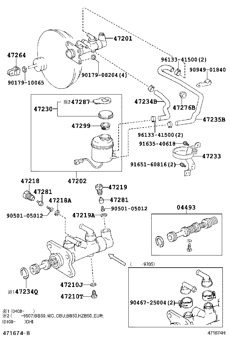 47220-36130 RESERVOIR SUB-ASSY, BRAKE MASTER CYLINDER product image