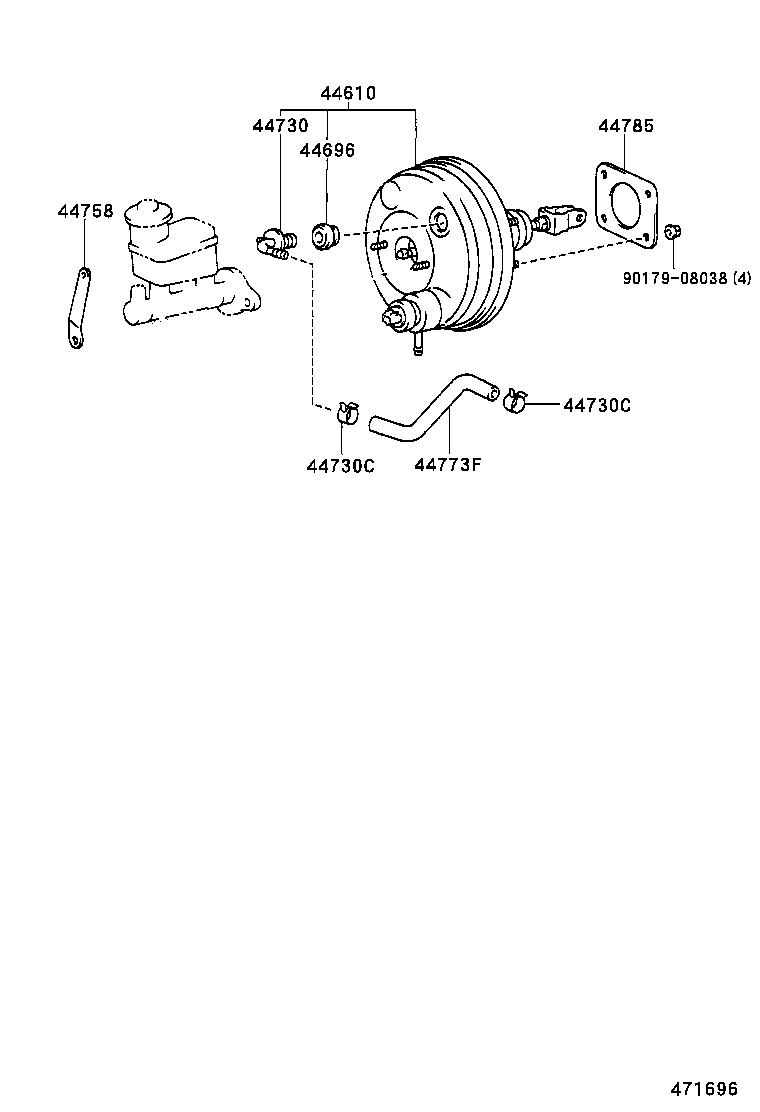 44610-46010 BOOSTER ASSY, BRAKE product image
