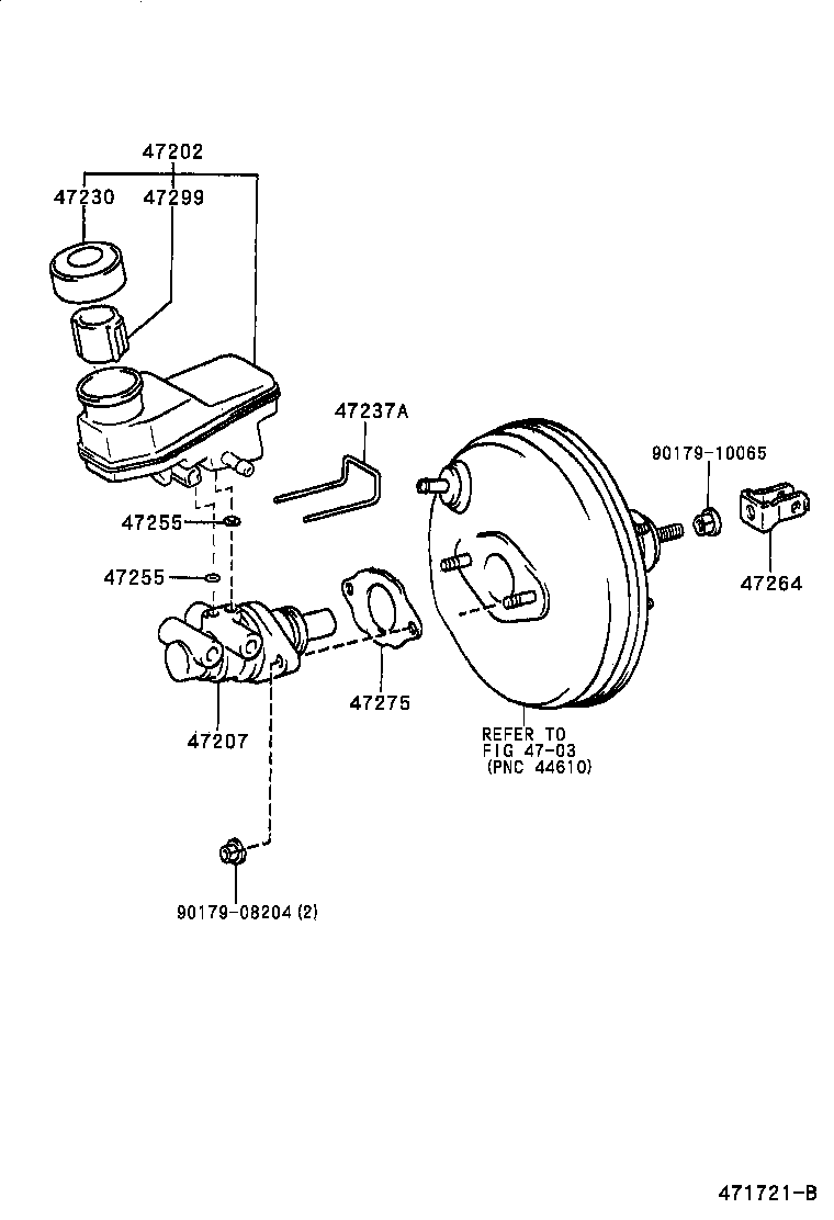 47220-20280 RESERVOIR SUB-ASSY, BRAKE MASTER CYLINDER product image