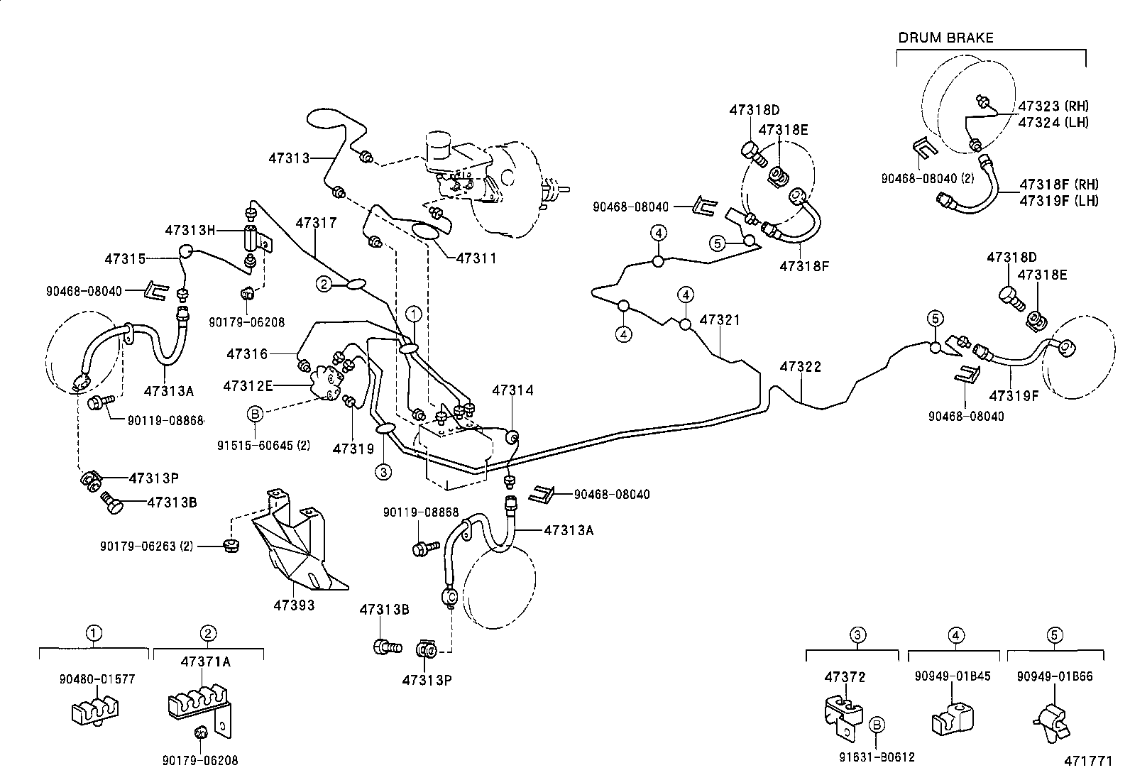 44590-20050 BRACKET ASSY, BRAKE ACTUATOR product image