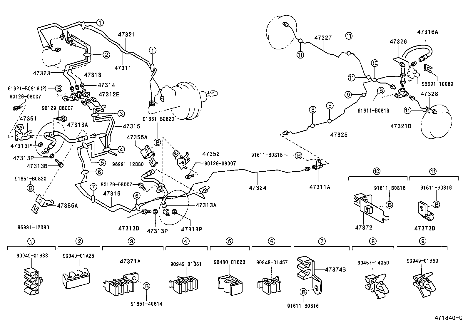 44590-38010 BRACKET ASSY, BRAKE ACTUATOR product image