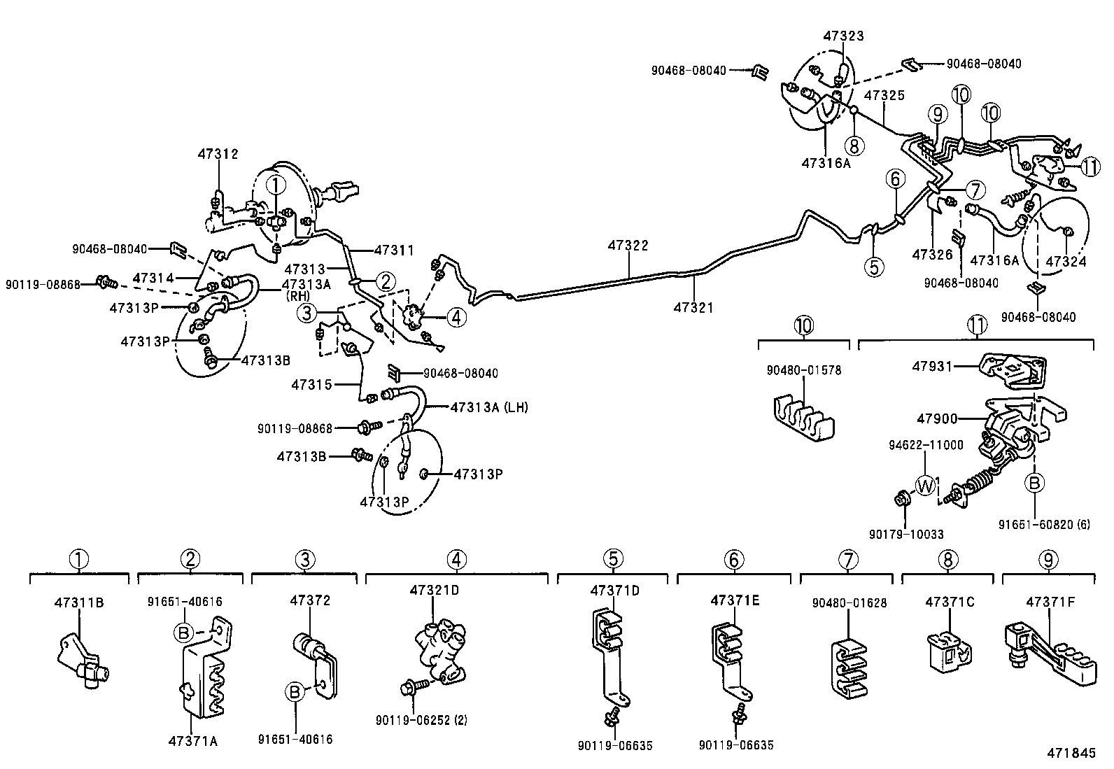44510-12190 ACTUATOR ASSY, BRAKE product image