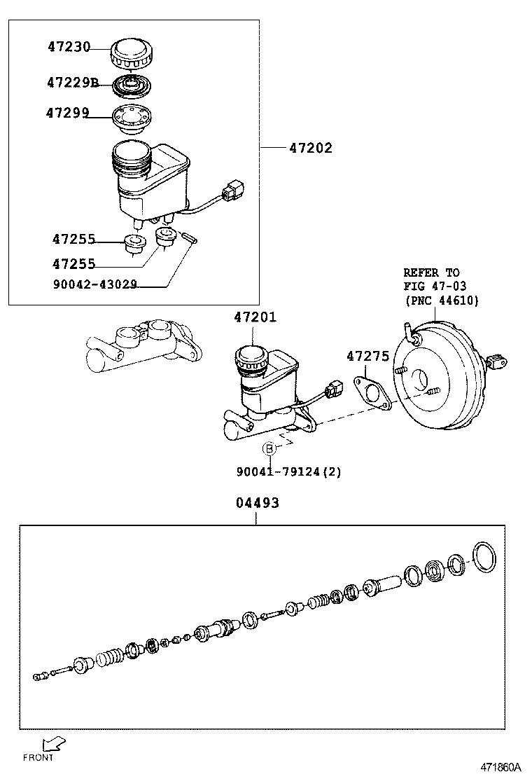 47225-87401 CAP ASSY, BRAKE MASTER CYLINDER RESERVOIR FILLER product image