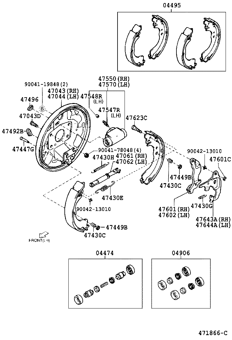 90045-23013 WASHER, C(FOR REAR BRAKE) product image