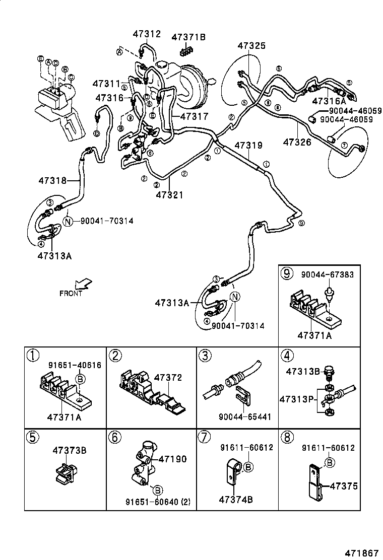 44050-87401 ACTUATOR ASSY, BRAKE product image