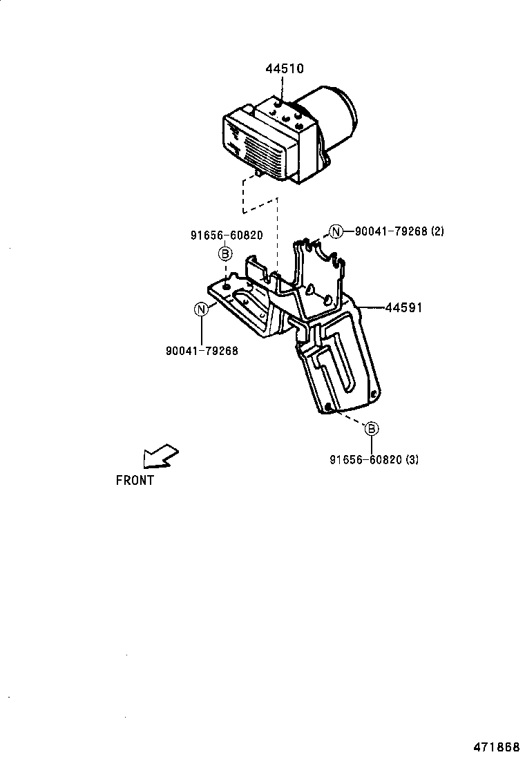 44050-87401 ACTUATOR ASSY, BRAKE product image