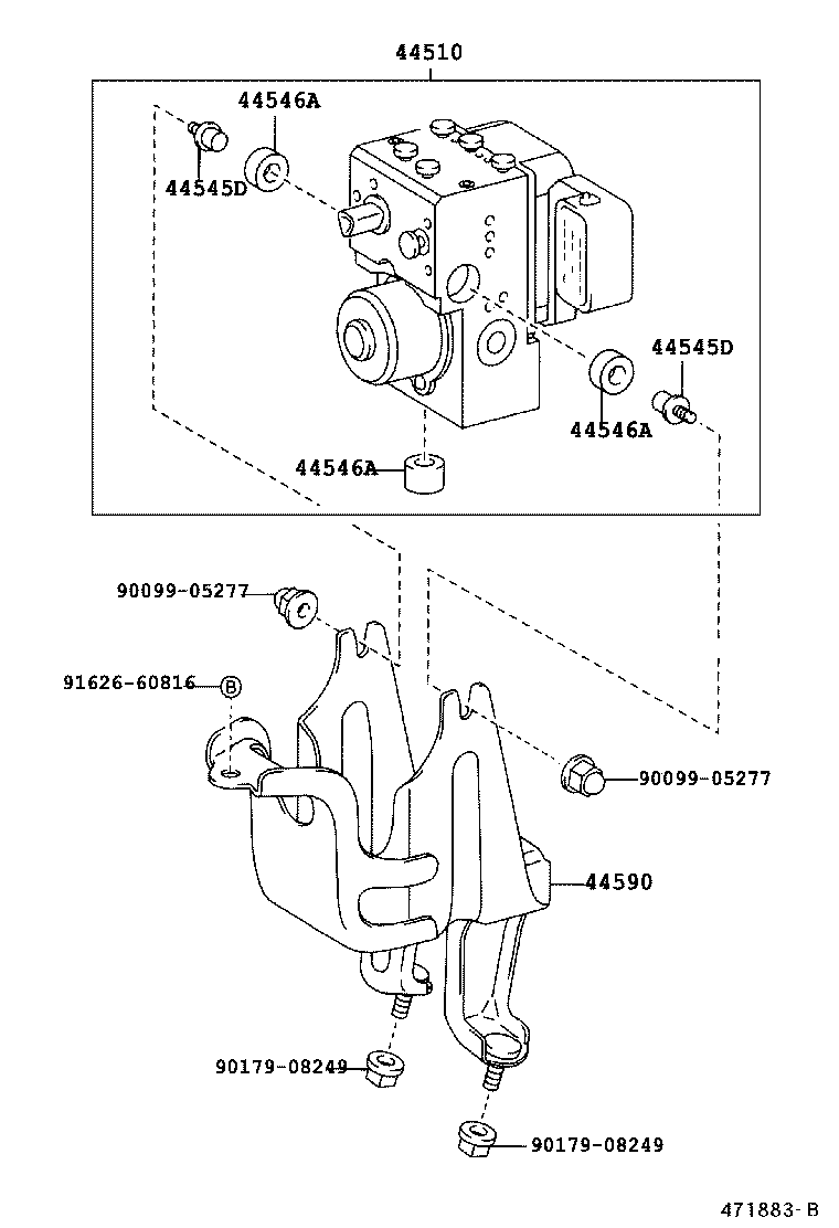 44050-30090 ACTUATOR ASSY, BRAKE product image