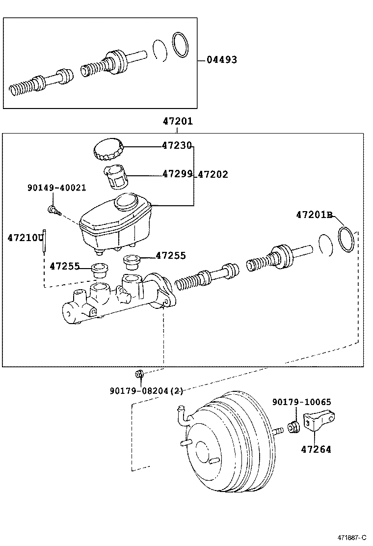 47220-30160 RESERVOIR SUB-ASSY, BRAKE MASTER CYLINDER product image
