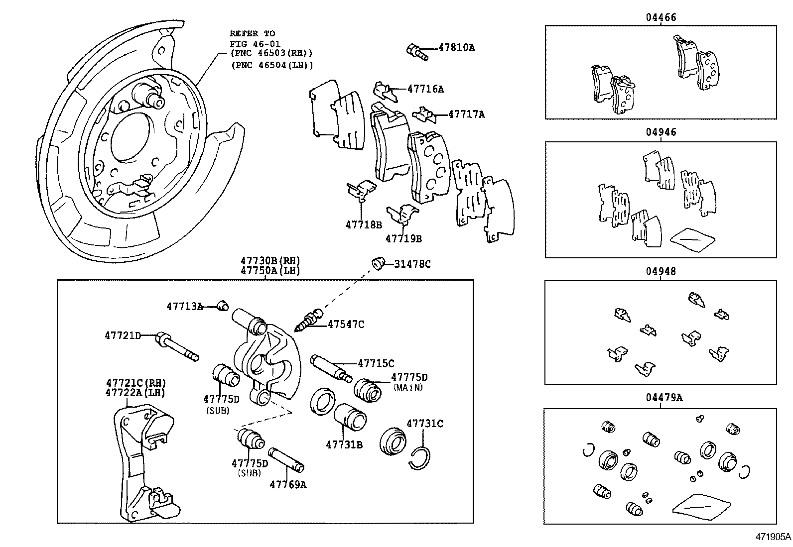 47715-33020 PIN, CYLINDER SLIDE(FOR REAR DISC BRAKE) product image