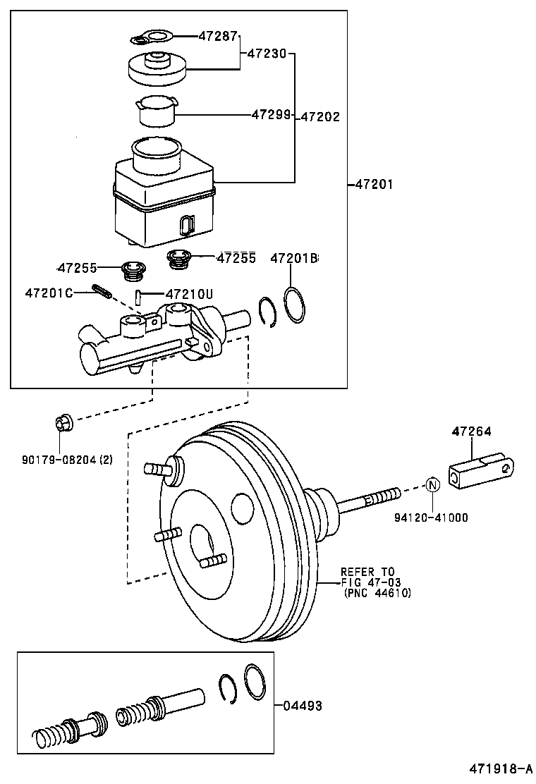 47220-17080 RESERVOIR SUB-ASSY, BRAKE MASTER CYLINDER product image