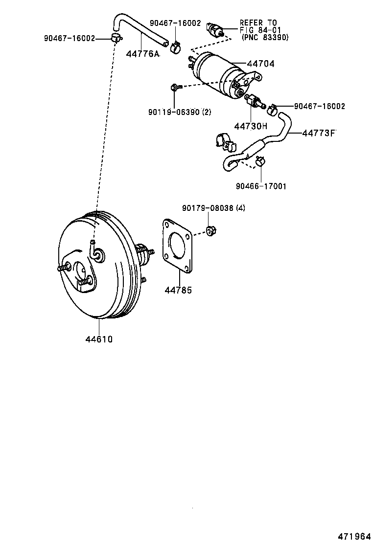 44610-02090 BOOSTER ASSY, BRAKE product image