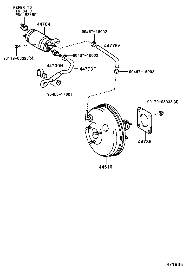44610-02090 BOOSTER ASSY, BRAKE product image