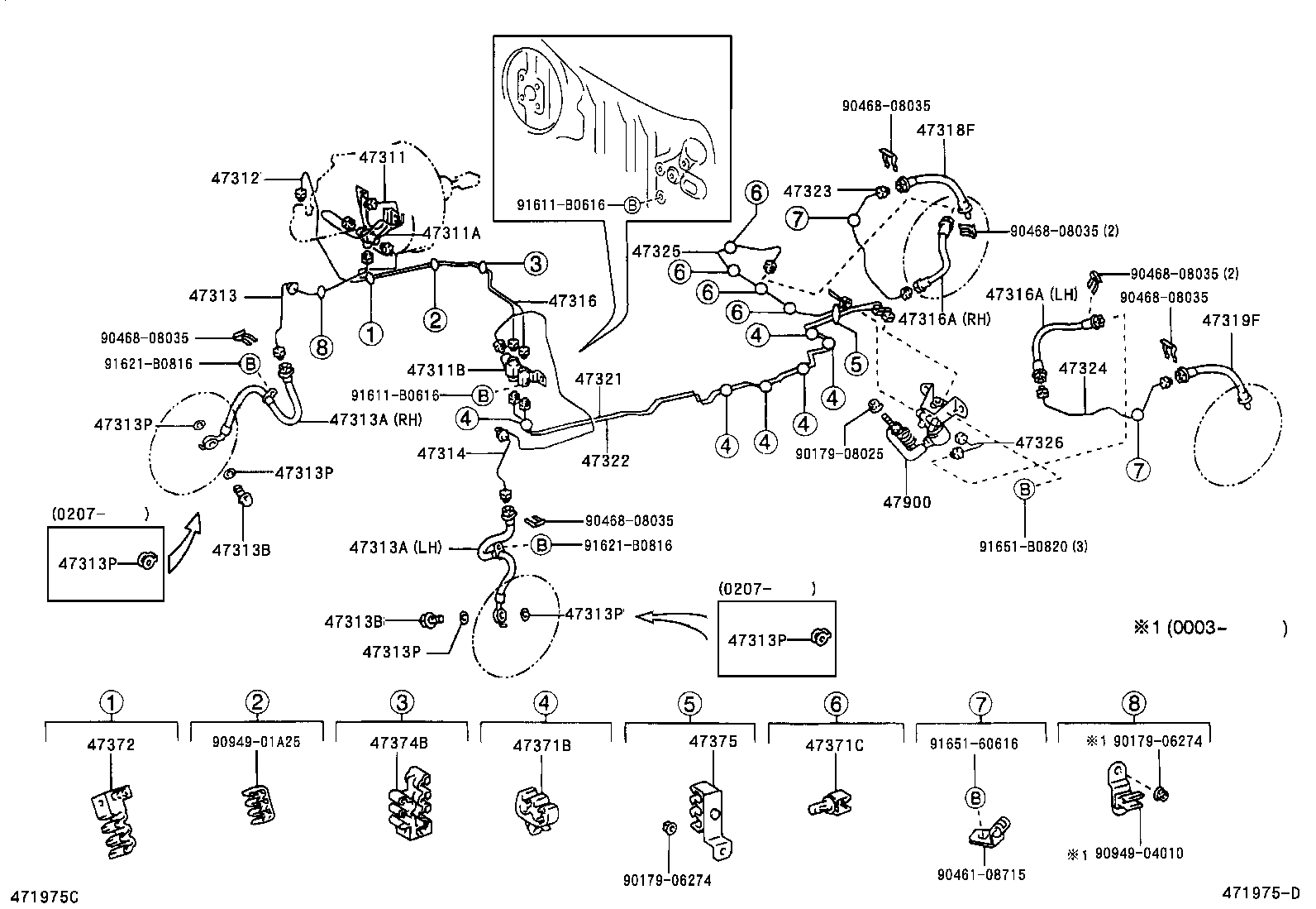 44590-28130 BRACKET ASSY, BRAKE ACTUATOR product image