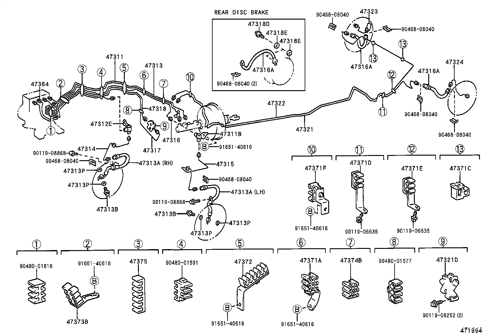 44510-12190 ACTUATOR ASSY, BRAKE product image