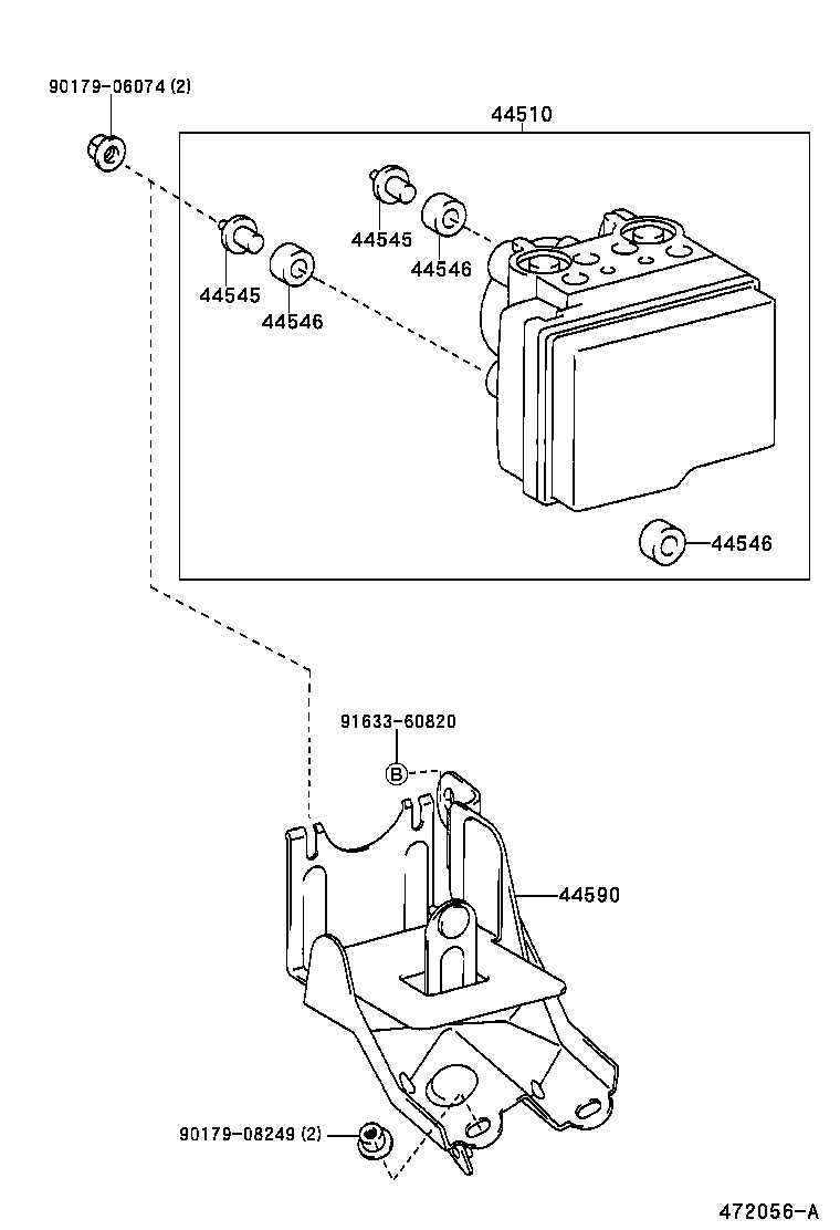 47321-32220 TUBE, REAR BRAKE, NO.1 product image