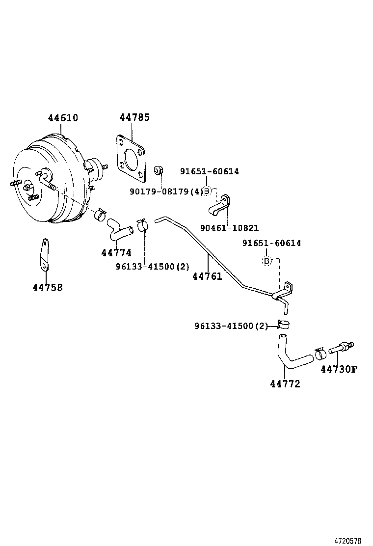 44610-26530 BOOSTER ASSY, BRAKE product image