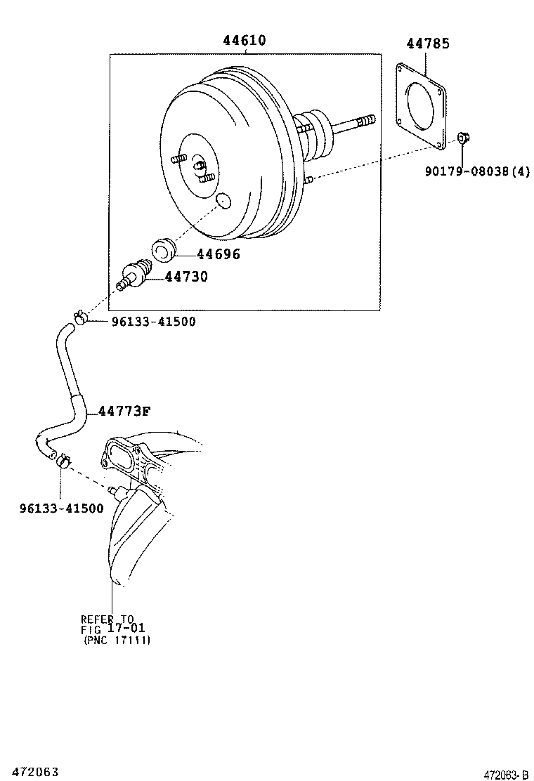 44610-42200 BOOSTER ASSY, BRAKE product image