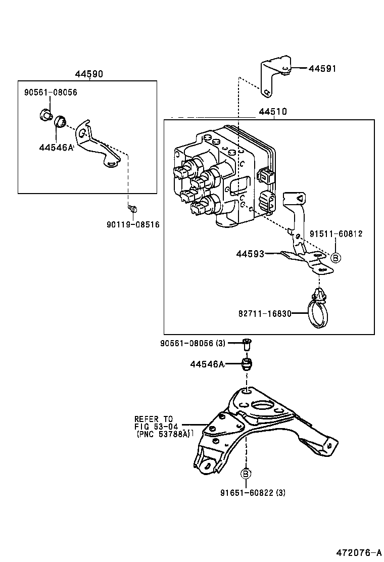 47315-47010 TUBE, FRONT BRAKE, NO.5 product image