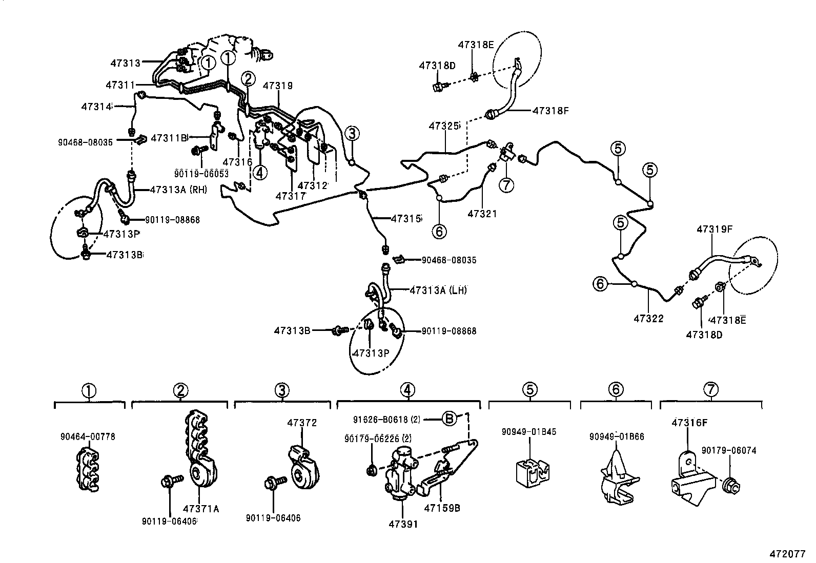 44547-47010 CUSHION, BRAKE ACTUATOR BOLT product image