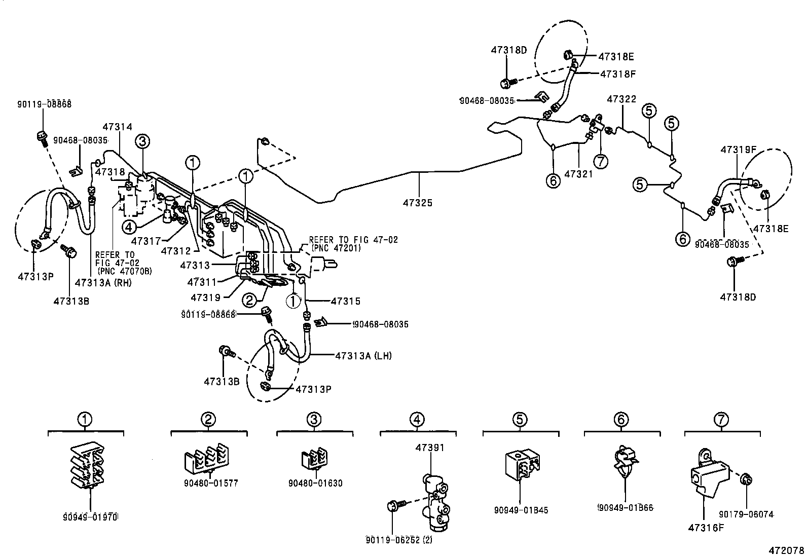44547-47010 CUSHION, BRAKE ACTUATOR BOLT product image