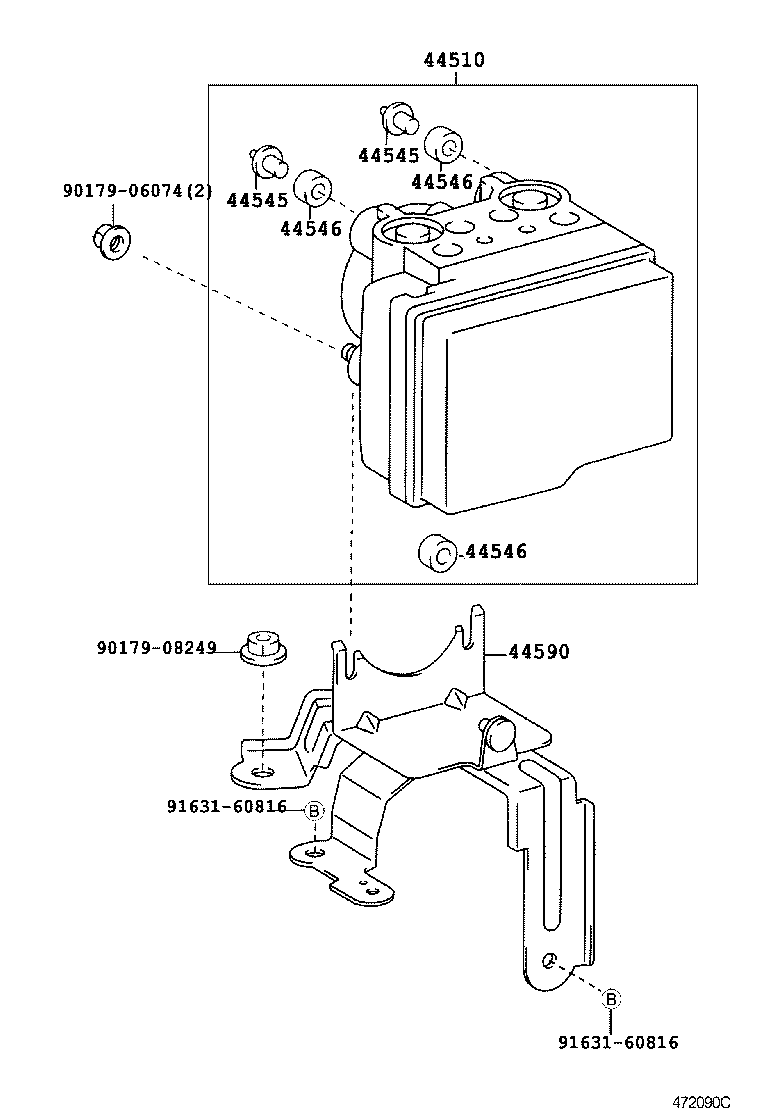 44050-63020 ACTUATOR ASSY, BRAKE product image