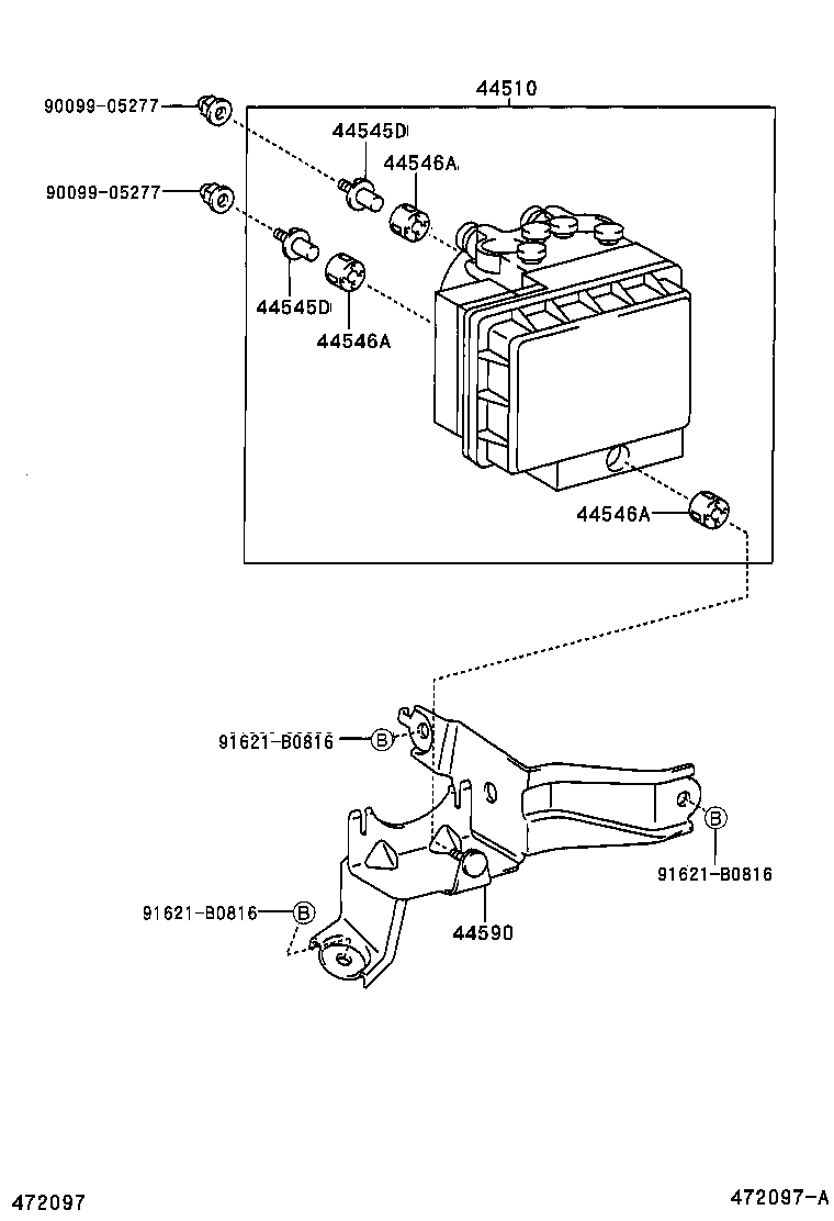 44590-42090 BRACKET ASSY, BRAKE ACTUATOR product image