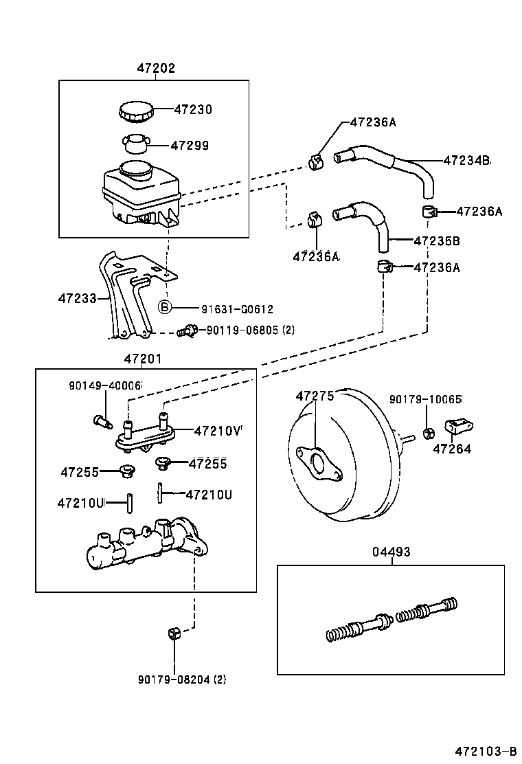 47220-48060 RESERVOIR SUB-ASSY, BRAKE MASTER CYLINDER product image