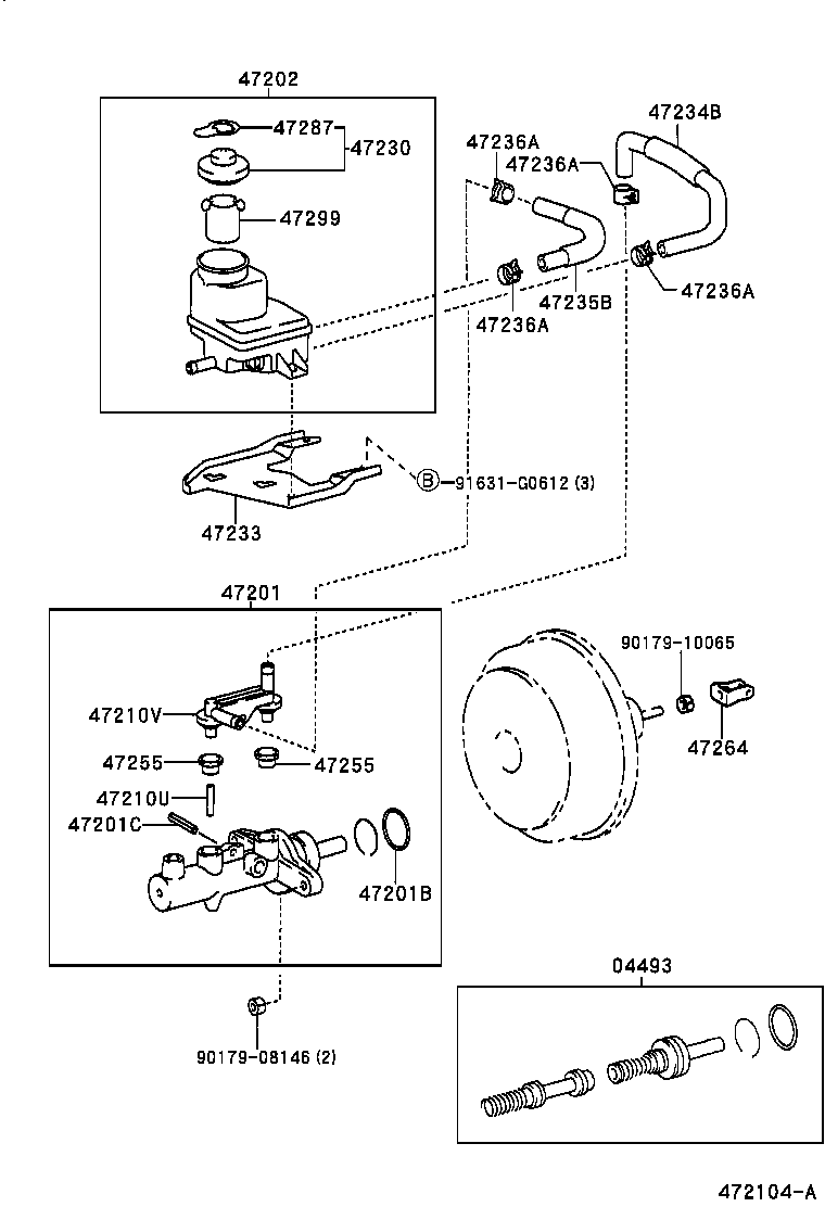 47220-48040 RESERVOIR SUB-ASSY, BRAKE MASTER CYLINDER product image