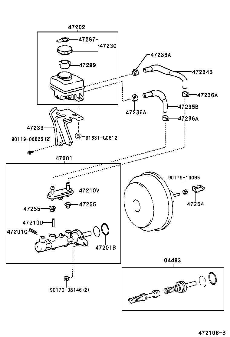 47220-48040 RESERVOIR SUB-ASSY, BRAKE MASTER CYLINDER product image