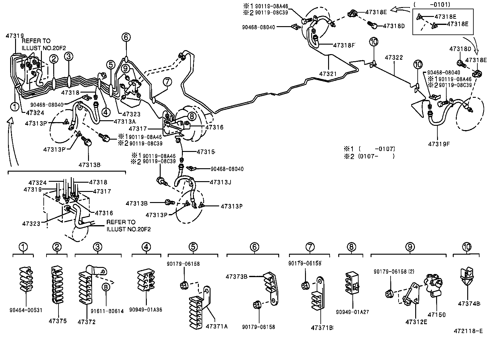44590-48080 BRACKET ASSY, BRAKE ACTUATOR product image