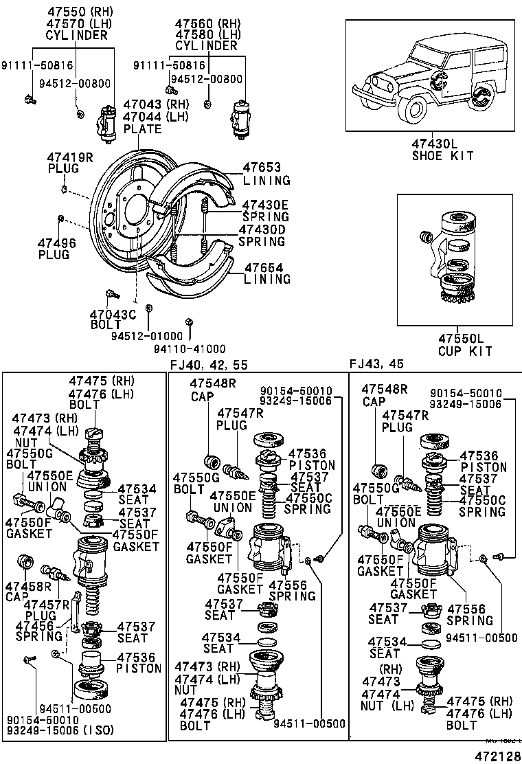 04906-60022 CUP KIT, REAR WHEEL CYLINDER product image