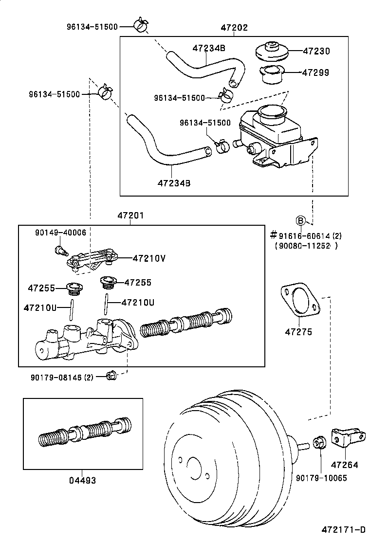 47220-08010 RESERVOIR SUB-ASSY, BRAKE MASTER CYLINDER product image