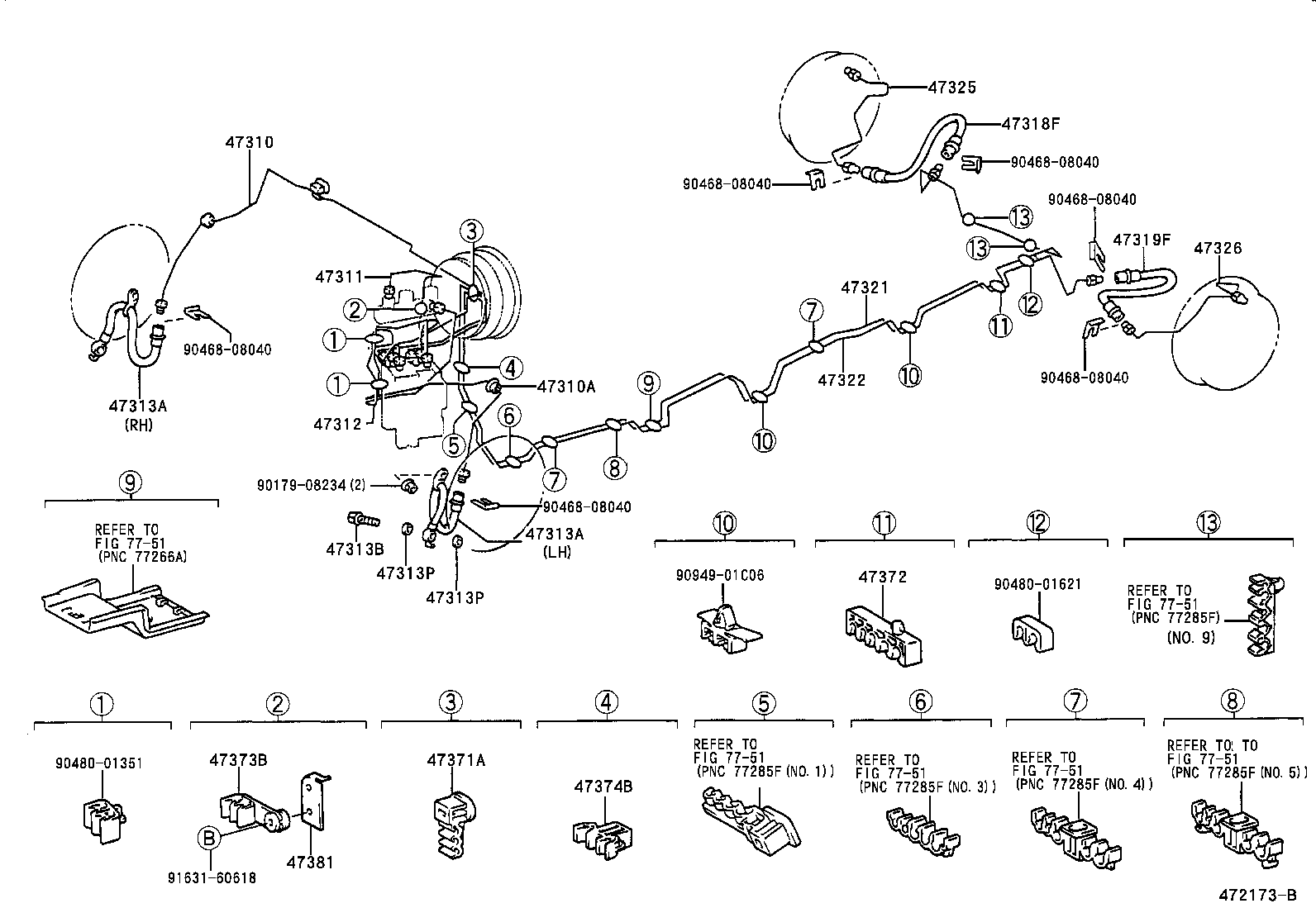 44546-08010 CUSHION, BRAKE ACTUATOR BOLT product image