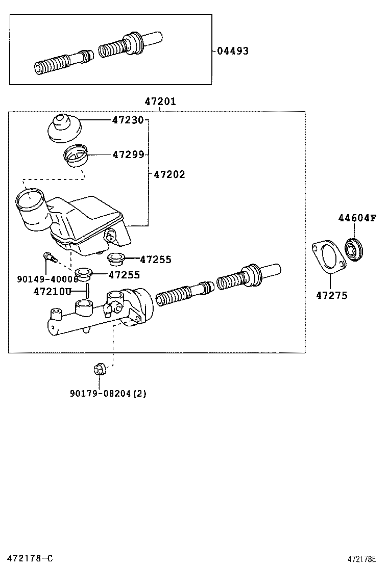 47275-02030 GASKET, BRAKE MASTER CYLINDER product image
